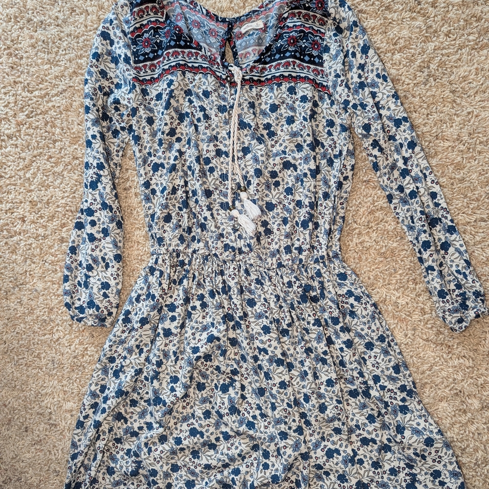 Floral Bohemian Long Sleeve Dress